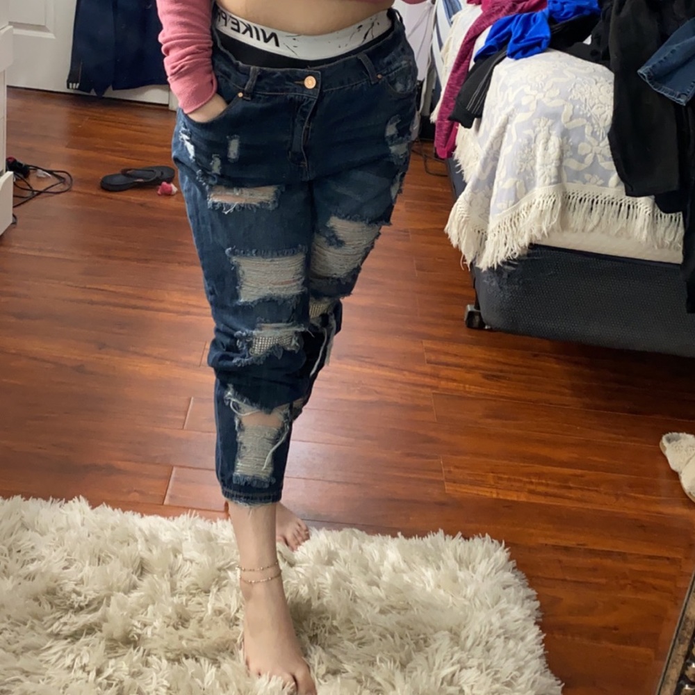 Bling distressed jeans (customized)